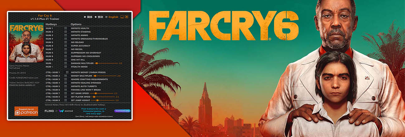 Far Cry 6 Trainer – FLiNG