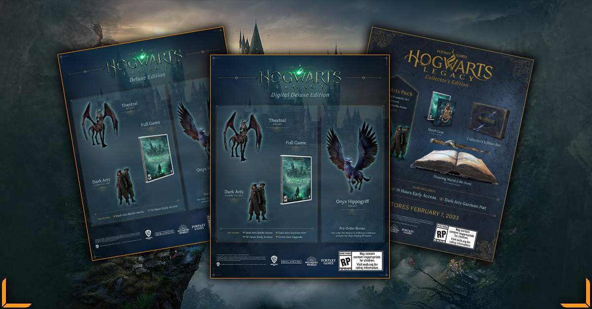 Hogwarts Legacy Pre-order, Collector e Deluxe Edition